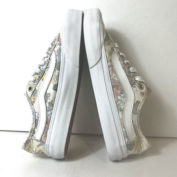 Vans UltraCush Skate Canvas Shoes Floral Glitter Shoelace Womens 5.5 Sneaker New - Picture 5 of 11